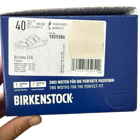 Birkenstock Arizona Essentials EVA Slide Sandal Papaya 40/9 New in Box - Picture 4 of 4